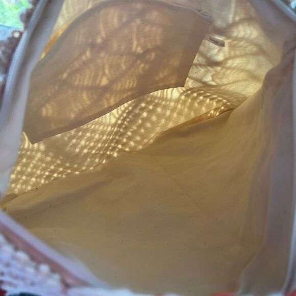 Macramé purse with red beads - Picture 4 of 5